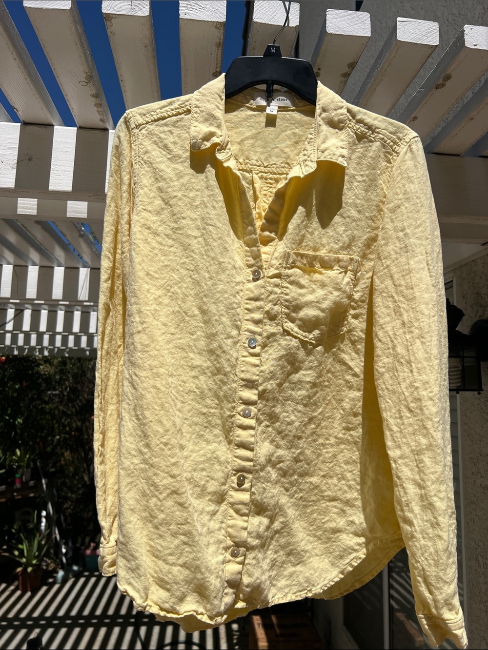 cloth & stone Casual Button-Down Shirt - Light Yellow